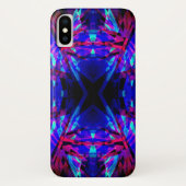 Blauw- en rode kaleidoscoop Case-Mate iPhone case (Achterkant)