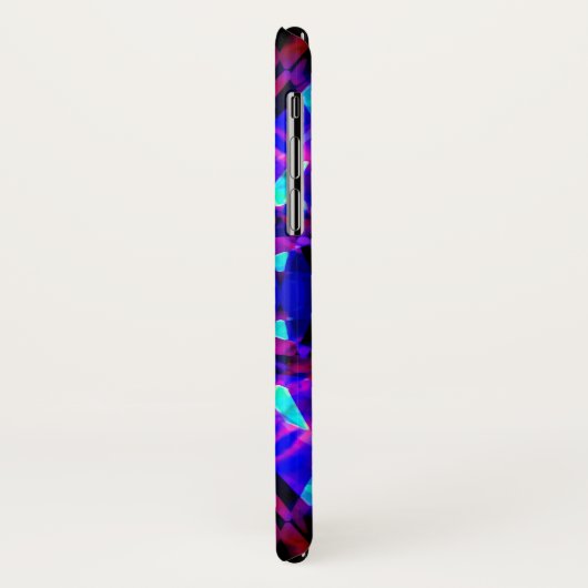 Blauw- en rode kaleidoscoop Case-Mate iPhone case (Achterkant/links)