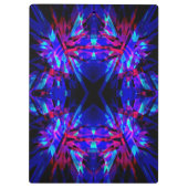 Blauw- en rode kaleidoscoop klembord (Achterkant)