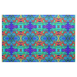 BLAUW- EN RODE KLEUREN STOF