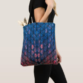 BLAUW- EN RODE KUSTBOUW TOTE BAG (Dichtbij)