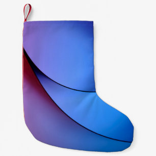 BLAUW- EN RODE LICHTILLUSTRATIE KLEINE KERSTSOK