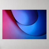 BLAUW- EN RODE LICHTILLUSTRATIE POSTER (Voorkant)