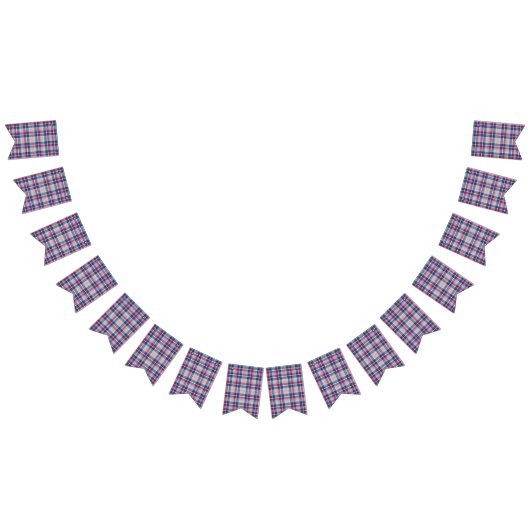 Blauw en rode Pset. Vlaggetjes (Alle)