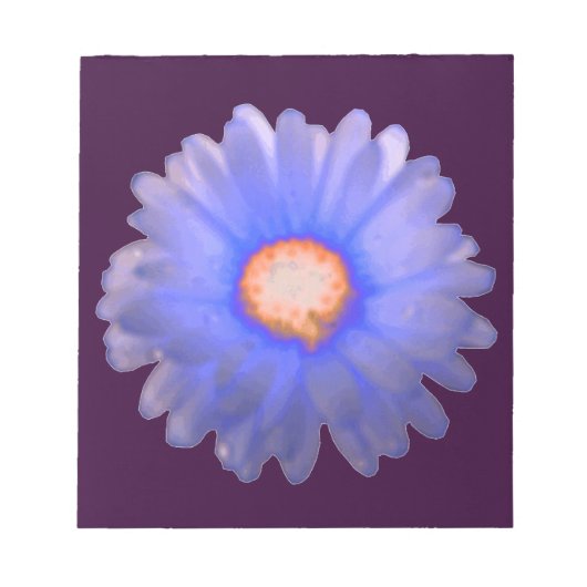 Blauw en rood afrikaantje notitieblok (Voorkant)