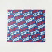 Blauw en Rood Afstuderen Achtergrond Wandkleed (Voorkant (horizontaal))