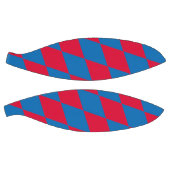 Blauw en Rood Bavaria Diamond Flag Patroon Basketbal (Panelen)