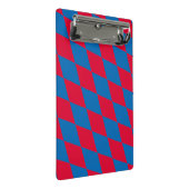 Blauw en Rood Bavaria Diamond Flag Patroon Mini Klembord (Schuin)