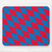 Blauw en Rood Bavaria Diamond Flag Patroon Muismat (Voorkant)