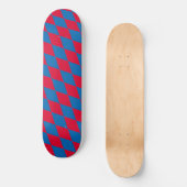 Blauw en Rood Bavaria Diamond Flag Patroon Persoonlijk Skateboard (Voorkant)