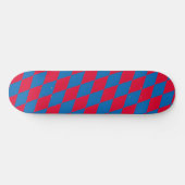 Blauw en Rood Bavaria Diamond Flag Patroon Persoonlijk Skateboard (Horizontaal)