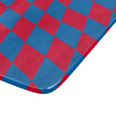 Blauw en Rood Bavaria Diamond Flag Patroon Snijplank (Hoek)