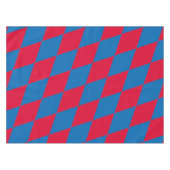 Blauw en Rood Bavaria Diamond Flag Patroon Tafelkleed (Voorkant (Horizontaal))