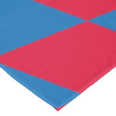 Blauw en Rood Bavaria Diamond Flag Patroon Tafelkleed (Gekanteld)