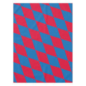 Blauw en Rood Bavaria Diamond Flag Patroon Tafelkleed (Voorkant)