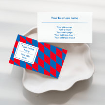 Blauw en rood Beierse ruitvlagpatroon