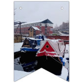 Blauw en rood boot bunting banner (Tweede vlag)