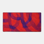 Blauw en rood bureaublad kunst bureaumat (Voorkant)