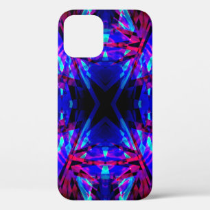 Blauw en rood caleidoscoop patroon Case-Mate iPhon iPhone Case
