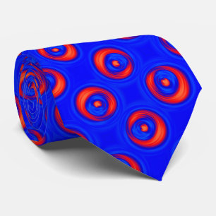Blauw en rood COOL-patroon Stropdas