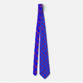 Blauw en rood COOL-patroon Stropdas (Achterkant)