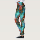 Blauw en Rood Fantasy Dragon Kostuum Leggings (Links)