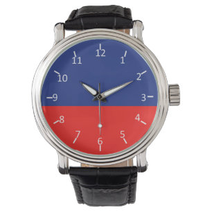 Blauw en rood horloge