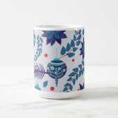 Blauw en rood kerstversiering Mok (Center)