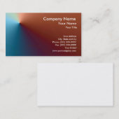 Blauw en rood metaal visitekaartje (Voorkant / Achterkant)