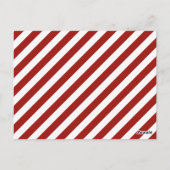 Blauw en rood Nautical Table Number Briefkaart (Achterkant)