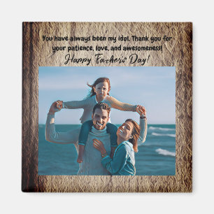 Blauw en rood ontwerp voor de beste vader ooit magneet