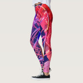 Blauw en rood reuzenrad leggings (Links)