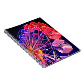 Blauw en rood reuzenrad notitieboek (Rechterzijde)