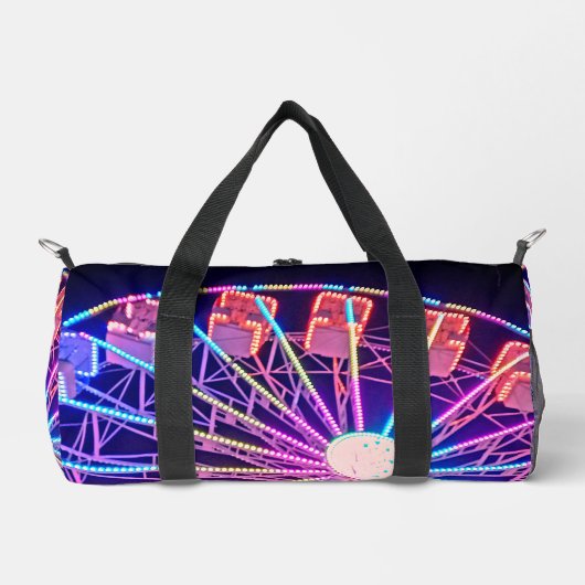 Blauw en rood reuzenrad plunjezak (Voorkant)