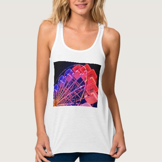 Blauw en rood reuzenrad tanktop (Voorkant)