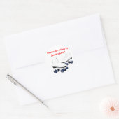 Blauw en Rood Roller Schaats Verjaardag Sticker (Envelop)