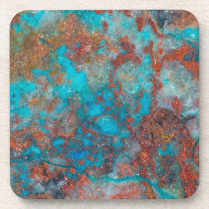 Blauw en rood Shattuckiet Bier Onderzetter