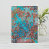 Blauw en rood Shattuckiet Kaart (Staand voorkant)