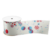 Blauw en rood Snowflake-ontwerp