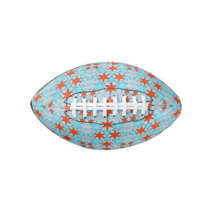 Blauw en rood sterpatroon american football
