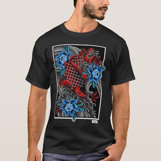 Blauw en Rood T-shirt (Voorkant)
