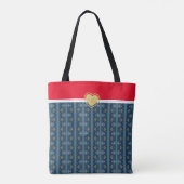 Blauw en rood Tas van Dichteres Adiela Akoo (Achterkant)