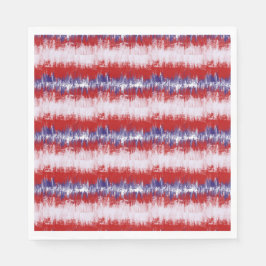 Blauw en Rood Vier juli Onafhankelijkheidsdag ser Servet