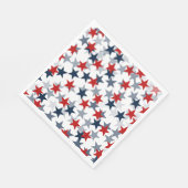 Blauw en rood Vierde dag van onafhankelijkheid jul Servet (Hoek)