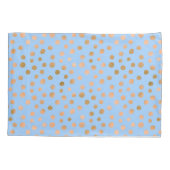 Blauw en Roos gouden charme Kussensloop (Achterkant)