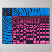 Blauw en roze, AJOlson Poster (Voorkant)