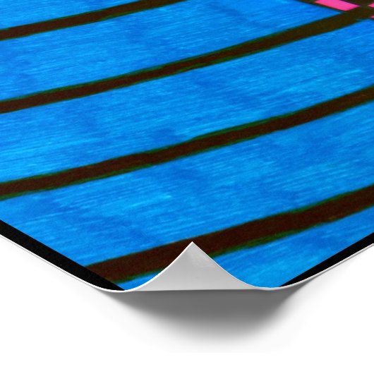 Blauw en roze, AJOlson Poster (Hoek)