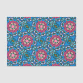 Blauw en roze art Deco Glass Ribbons Elegant Vinta Tissuepapier (Voorkant)