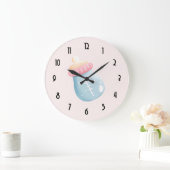 Blauw en roze Baby flesje Grote Klok (Huis)