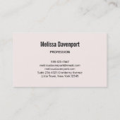 Blauw en roze Baby flesje Visitekaartje (Achterkant)